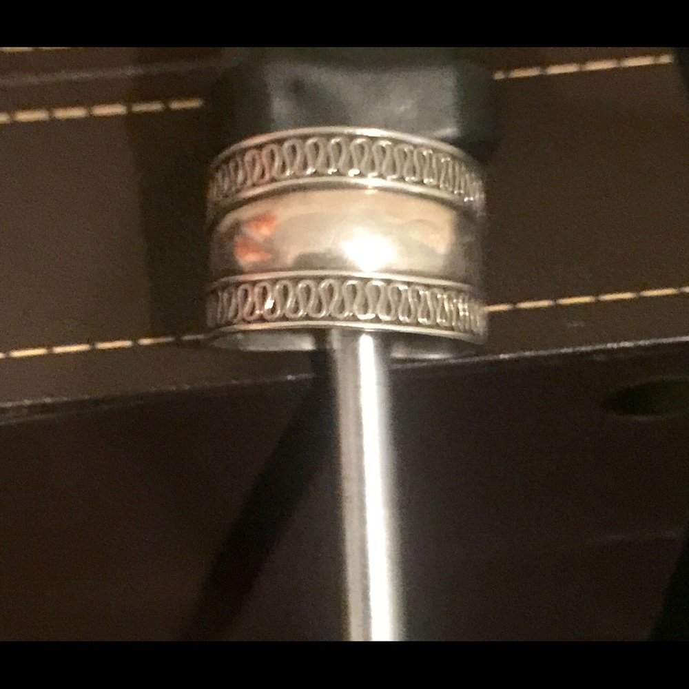 Silver thumb or another finger ring
